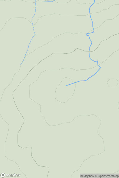 Thumbnail image for Corse Hill [Ayr to the River Clyde] showing contour plot for surrounding peak